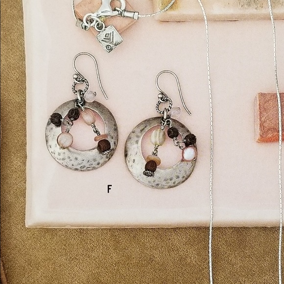 Rare SILPADA Dangle pink quartz Sterling silver earrings - Picture 3 of 5